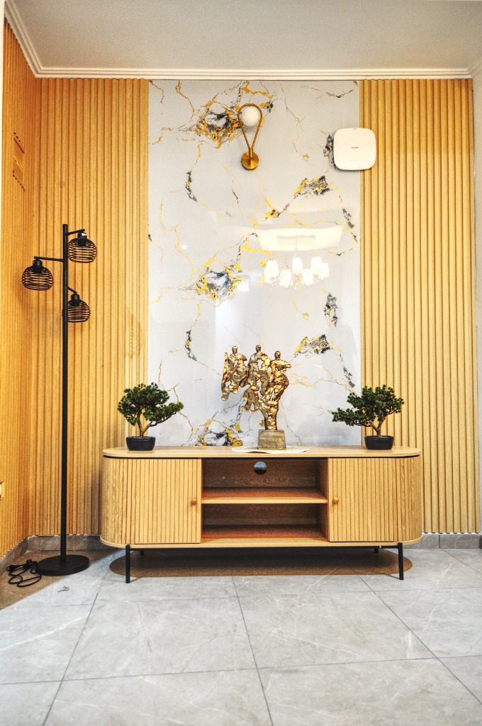 Console Marbre & Or